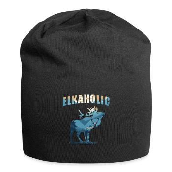 Elchjagd Elkaholic Jäger - Jersey-Beanie - Schwarz - Vorne
