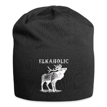 Elk Hunting Elkaholic Hunters - Jersey Beanie - black - Front