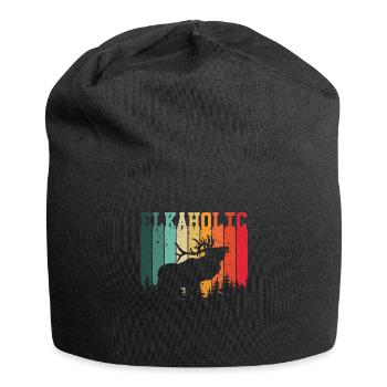 Elk Hunting Elkaholic Hunters - Jersey Beanie - black - Front