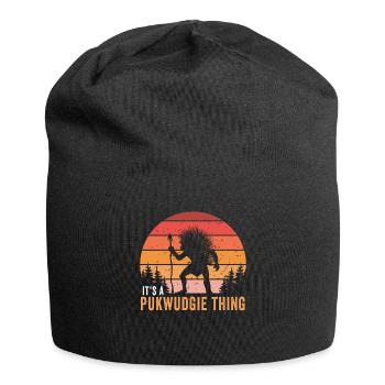 Pukwudgie Kryptide Folklore Mythen - Jersey-Beanie - Schwarz - Vorne