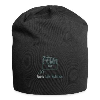 Diy Work Life Balance – Basteln - Jersey-Beanie - Schwarz - Vorne