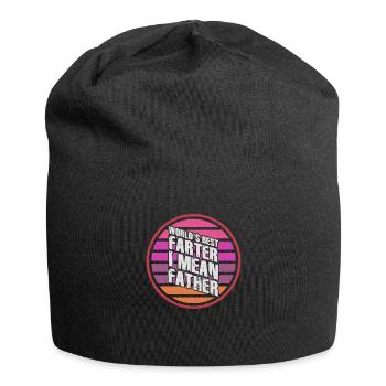 Le meilleur pète du monde, je veux dire mon père - Bonnet en jersey - noir - Devant