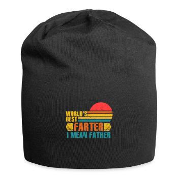World's Best Farter I Mean Father - Jersey Beanie - black - Front