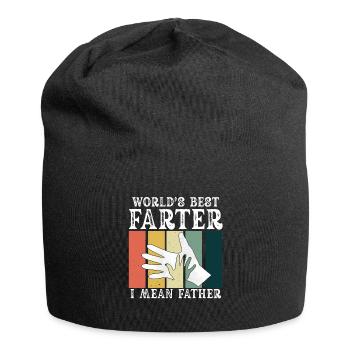 Le meilleur pète du monde, je veux dire mon père - Bonnet en jersey - noir - Devant