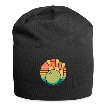 Bowling Bowlen Bowler - Jersey-Beanie - Schwarz - Vorne