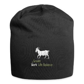 Graze Équilibre entre vie professionnelle et vie privée - Ziegenhoftier - Bonnet en jersey - noir - Devant