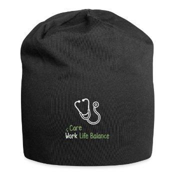 Nursing work-life balance - nurse doctor - Jersey Beanie - black - Front
