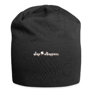 Ahornsirup Baum Klopfen Lustiger Herbst - Jersey-Beanie - Schwarz - Vorne
