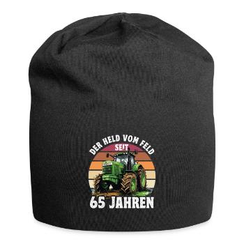 Der held Vom Feld Traktor 28 Geburtstag - Jersey-Beanie - Schwarz - Vorne