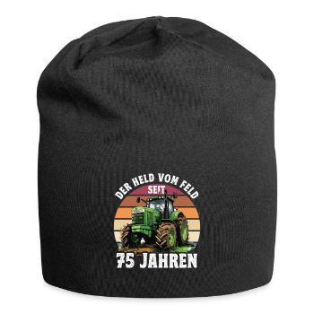 Der held Vom Feld Traktor 28 Geburtstag - Jersey-Beanie - Schwarz - Vorne