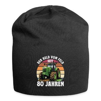 Der held Vom Feld Traktor 28 Geburtstag - Jersey-Beanie - Schwarz - Vorne