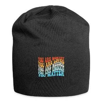 Depression und bipolares Bewusstsein: - Jersey-Beanie - Schwarz - Vorne