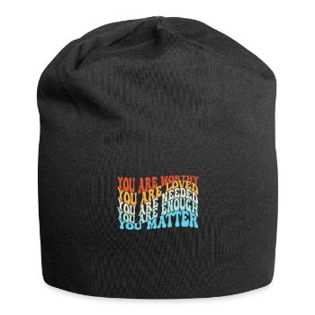 Depression und bipolares Bewusstsein: - Jersey-Beanie - Schwarz - Vorne