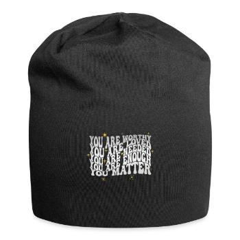 Depression und bipolares Bewusstsein: - Jersey-Beanie - Schwarz - Vorne