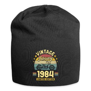 Motard 40 Ans 1984 Février 40 Ans Anniversaire - Bonnet en jersey - noir - Devant