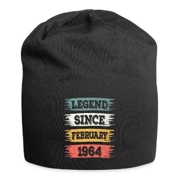 Légende 60 Ans 1964 Février 60 Ans Anniversaire - Bonnet en jersey - noir - Devant