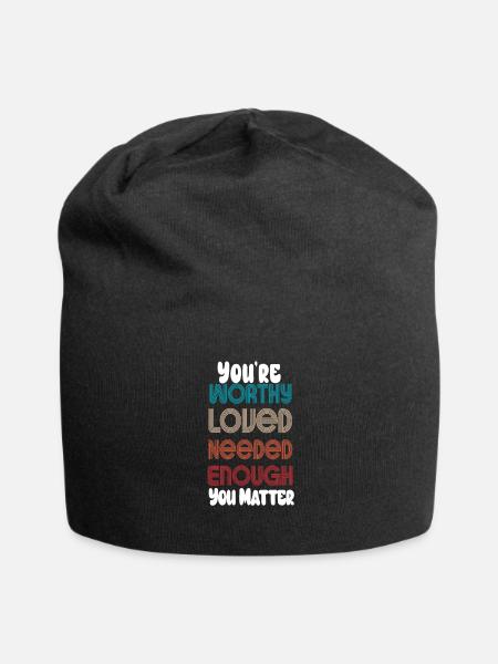Dépression et conscience bipolaire : - Bonnet en jersey - noir