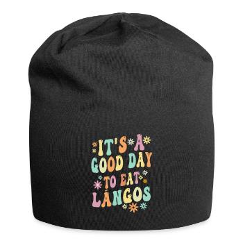 Langos - Hungarian cuisine - Jersey Beanie - black - Front