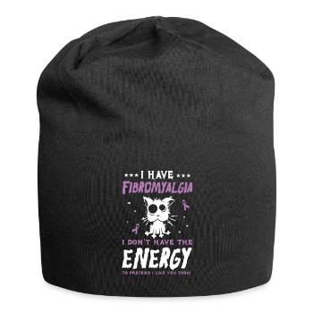 Fibromyalgia & Cat Lovers Delight - Jersey Beanie - black - Front