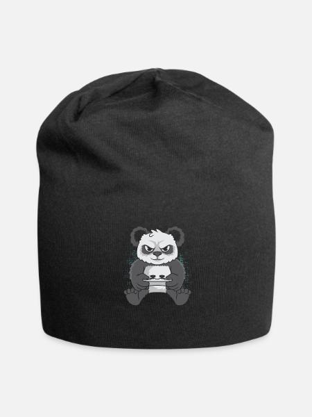 Gamer Gaming Gaming Panda Bear - Bonnet en jersey - noir