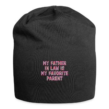 Lieblingssohn und -vater Familienspaß - A - Jersey-Beanie - Schwarz - Vorne