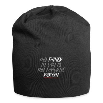 Lieblingssohn und -vater Familienspaß - A - Jersey-Beanie - Schwarz - Vorne