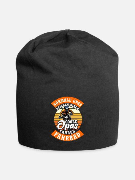 lustiger radfahrer spruch radsportler alter mann - Jersey-Beanie - Schwarz