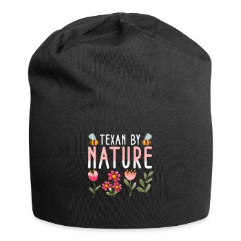 Wildflower Fields Wildflowers Bluebonnet - Jersey Beanie - black - Front