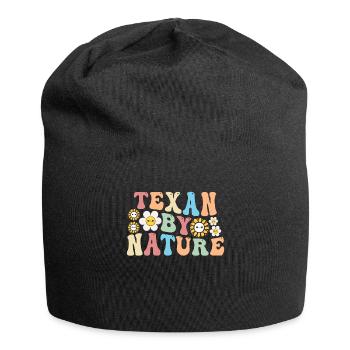 Wildflower Fields Wildflowers Bluebonnet - Jersey Beanie - black - Front