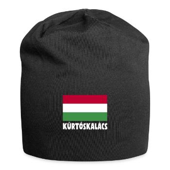 kaminkucKürtőskalács Ungarische Fahne - Jersey-Beanie - Schwarz - Vorne
