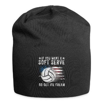 Si vous voulez une portion molle, procurez-vous de la crème glacée - Bonnet en jersey - noir - Devant