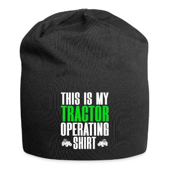 Landwirt Traktorfahrer Landwirt - Jersey-Beanie - Schwarz - Vorne