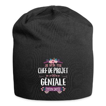 Édition Limitée Chef De Projet Géniale - Bonnet en jersey - noir - Devant
