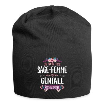 Édition Limitée Sage-Femme Géniale - Bonnet en jersey - noir - Devant