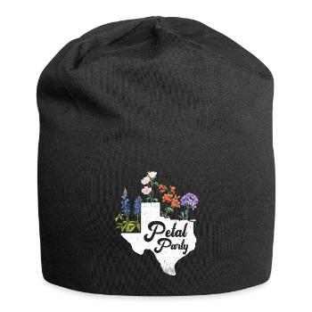 Wildflower Fields Wildflowers Bluebonnet - Jersey Beanie - black - Front