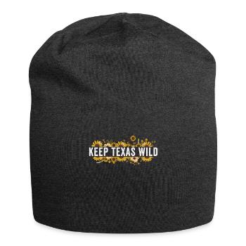 Wildflower Fields Wildflowers Bluebonnet - Jersey Beanie - charcoal grey - Front