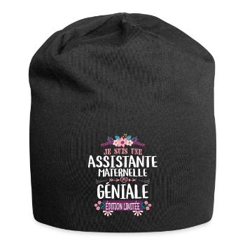 Édition Limitée assistante maternelle Géniale - Bonnet en jersey - noir - Devant