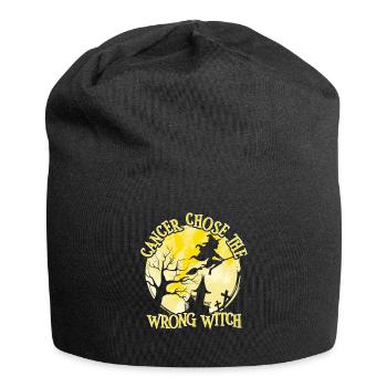 Cancer Witch Yellow Sarcoma Bone Cancer - Jersey Beanie - black - Front