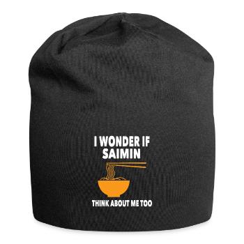 Soupe de nouilles Saimin - Bonnet en jersey - noir - Devant