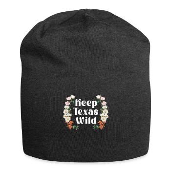 Wildflower Fields Wildflowers Bluebonnet - Jersey Beanie - charcoal grey - Front