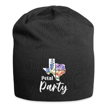 Wildflower Fields Wildflowers Bluebonnet - Jersey Beanie - black - Front