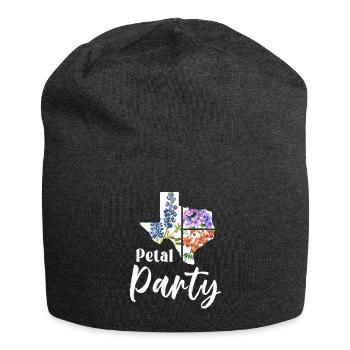 Wildflower Fields Wildflowers Bluebonnet - Jersey Beanie - charcoal grey - Front