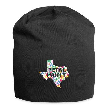 Wildflower Fields Wildflowers Bluebonnet - Jersey Beanie - black - Front