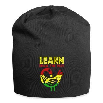 Sankofa Symbol Adinkra Ghana Schwarz - Jersey-Beanie - Schwarz - Vorne