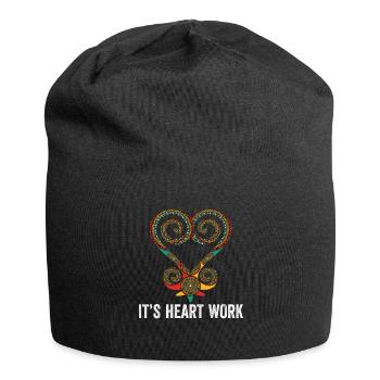 Sankofa Symbol Adinkra Ghana Black - Jersey Beanie - black - Front