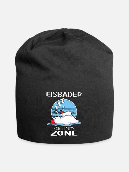 eisbader eisbad-zone winterbader - Jersey-Beanie - Schwarz
