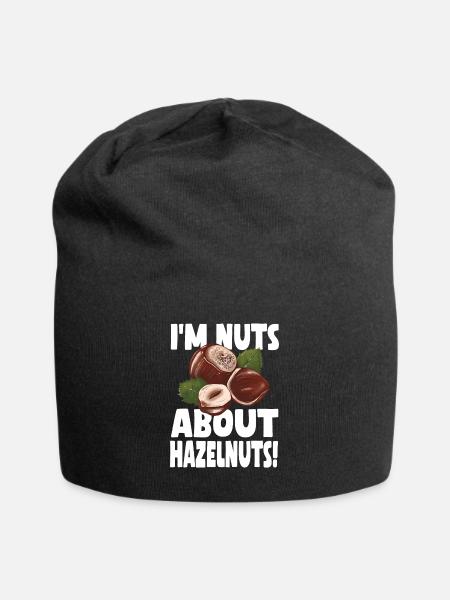 Lustiges Haselnuss Shirt - Jersey-Beanie - Schwarz