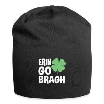 Erin Go Bragh – Fête de la Saint-Patrick - Bonnet en jersey - noir - Devant