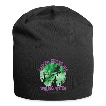 Cancer Witch Green Violet Anal Cancer - Jersey Beanie - black - Front