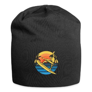 Surfer Surfen - Jersey-Beanie - Schwarz - Vorne